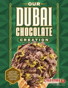 Cold Stone’s Dubai Chocolate Creation Is the Trendiest Ice Cream of 2026