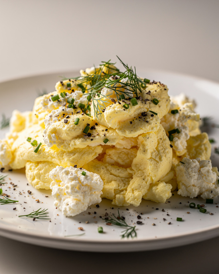 Cottage Cheese Scramble with Fresh Herbs