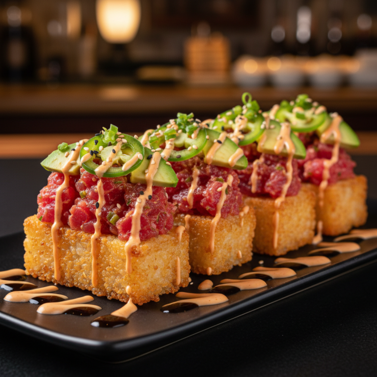 Crispy Rice Spicy Tuna Bites