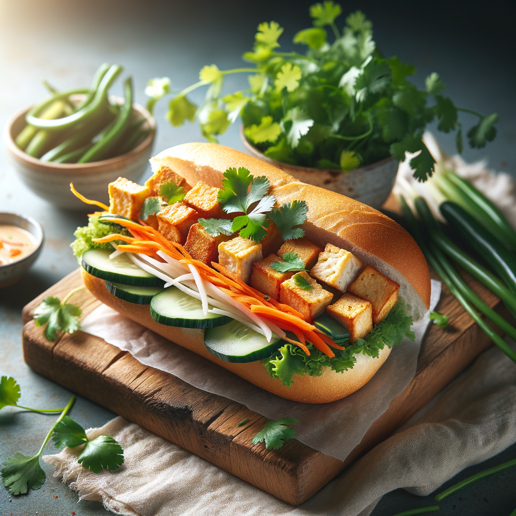 Crispy Tofu Banh Mi: Vietnamese-Inspired Plant-Based Sandwich