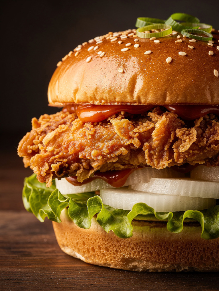 Korean Crispy Fried Chicken Sandwich