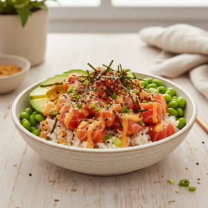 Spicy Salmon Sushi Bowl
