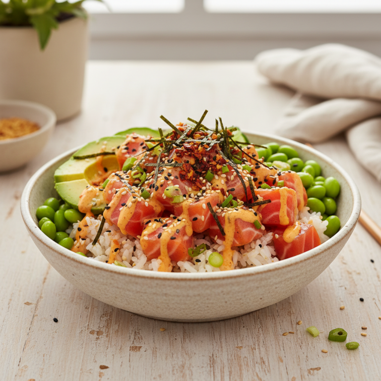 Spicy Salmon Sushi Bowl