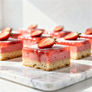 Strawberry Lemonade Bars: Bright, Tangy, and Impossible to Stop at One