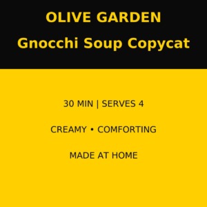 Olive Garden Gnocchi Soup Copycat: A Restaurant-Quality Recipe You Can Make at Home
