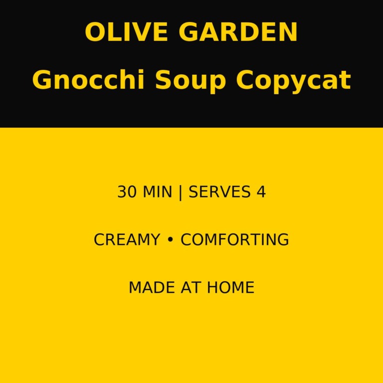 Olive Garden Gnocchi Soup Copycat: A Restaurant-Quality Recipe You Can Make at Home