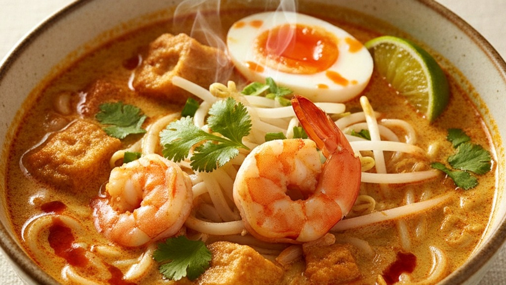 Coconut Curry Laksa Noodle Soup