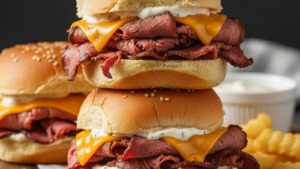 Arby’s-Style Roast Beef Sliders with Horsey Sauce
